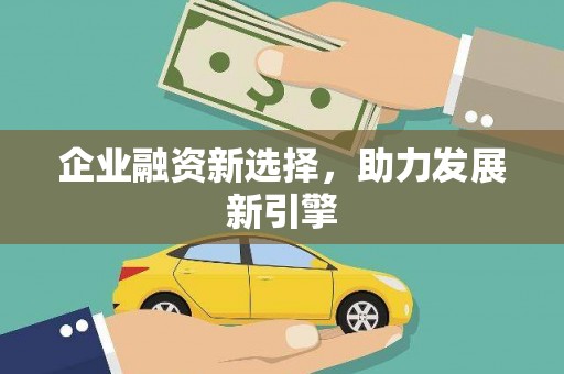 水城企业融资新选择，助力发展新引擎