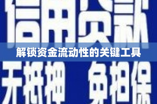 水城解锁资金流动性的关键工具