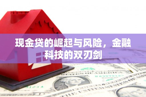 水城现金贷的崛起与风险，金融科技的双刃剑