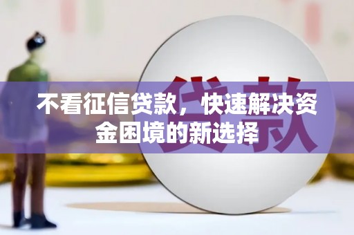 水城不看征信贷款，快速解决资金困境的新选择
