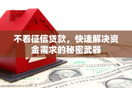 水城不看征信贷款，快速解决资金需求的秘密武器