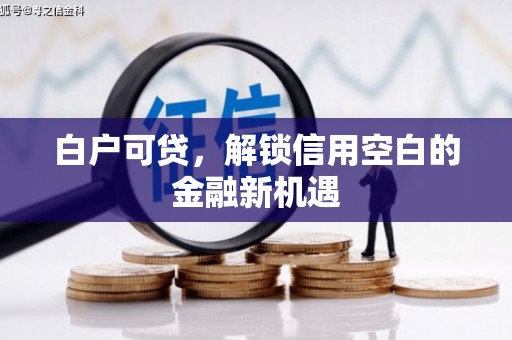 水城白户可贷，解锁信用空白的金融新机遇