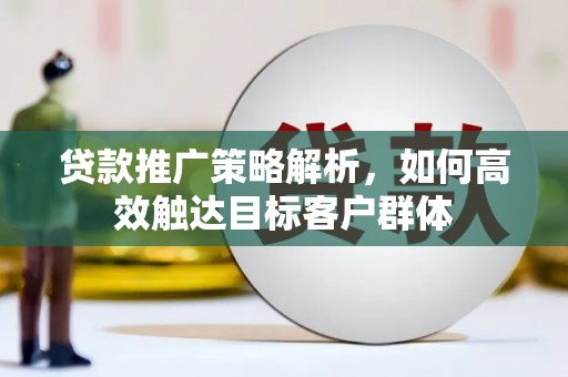 水城贷款推广策略解析，如何高效触达目标客户群体