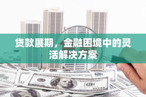 水城贷款展期，金融困境中的灵活解决方案