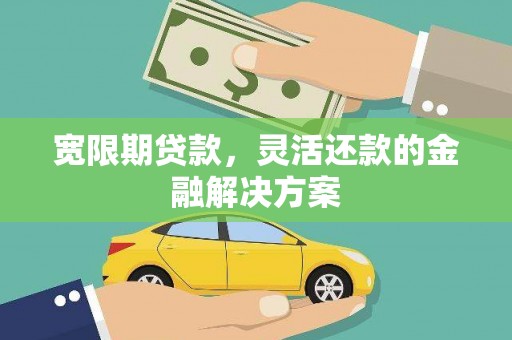 水城宽限期贷款，灵活还款的金融解决方案