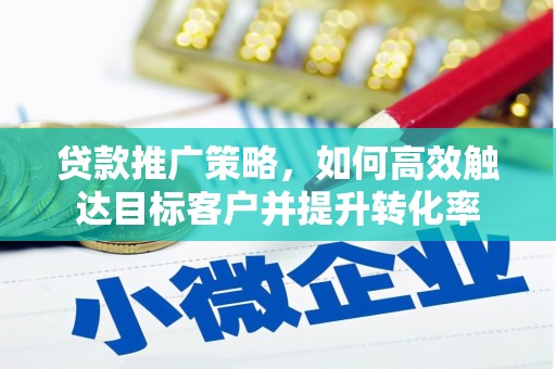 水城贷款推广策略，如何高效触达目标客户并提升转化率