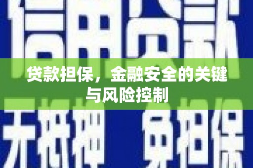水城贷款担保，金融安全的关键与风险控制