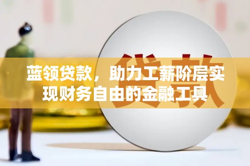 水城蓝领贷款，助力工薪阶层实现财务自由的金融工具