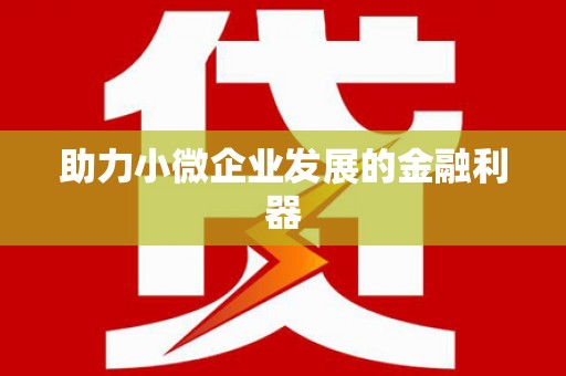 水城助力小微企业发展的金融利器