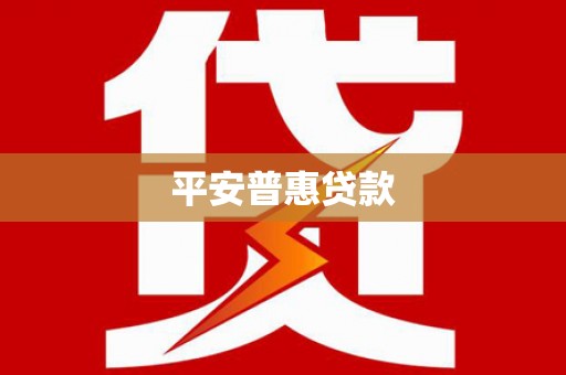 水城平安普惠贷款